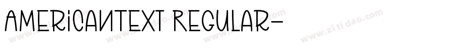 AmericanText Regular字体转换